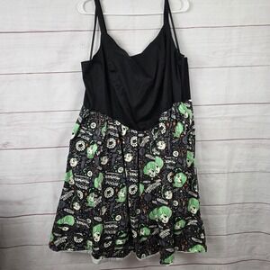 Disney Dress Womens 3X Black Hocus Pocus Sanderson Sisters Halloween Sundress